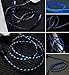 Phone Cable, iCrius Powerline 4ft Visible Flowing LED Light USB Cable Charging&Sync Data Cords for Phone X / 8/7/ 7 Plus/ 6/6 Plus/ 6s/ 6s Plus/ 5/ 5s/ SE/Pad/Pod/Beats Pill More 1.2M(Blue)
