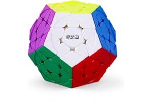 LiangCuber QY Toys QiHeng V2 M Magnetic Megaminx Cube 3x3-2024 Magnetic Version, Stickerless Pentagonal Dodecahedron Design, 