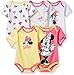 Disney Baby Minnie Mouse 5 Pack Bodysuits, Multi/Azalea Pink, 24M