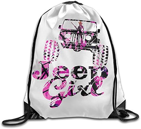 MPOD Jeep Muddy Girl Camo Drawstring Backpack Bag