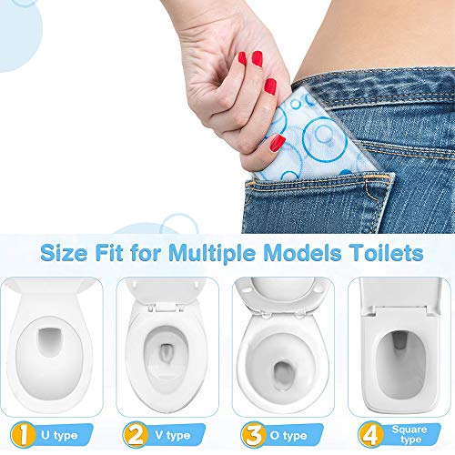 image for wonuu Toilet Seat Covers Disposable, Paper Potty Seat Covers Individua