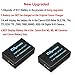 OAproda LP-E17 New Upgraded Battery (2-Pack) and Smart LCD Display USB Charger for Canon LPE17, EOS RP, Rebel T7i, T6i, T6s, SL2, SL3, M6, M5, M3, 77D, 750D, 760D, 800D, 200D, 8000D, KISS X8i Cameras