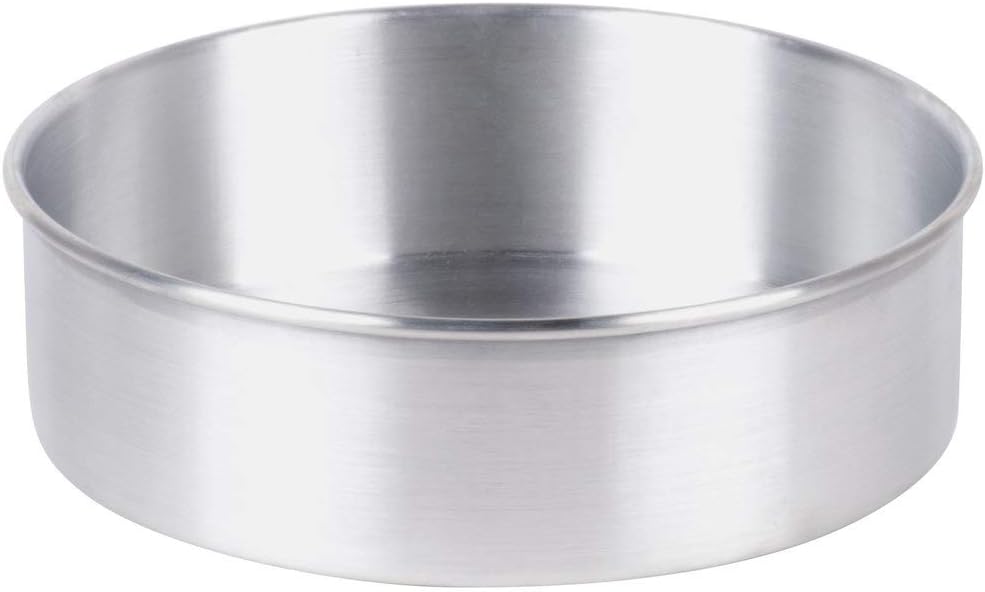 MM Foodservice 3-Inch Deep Aluminum Round Cake Pan, Layer Cake Pan, Deep Dish Pizza Pan, Set of 2 (10-Inch x 3-Inch)