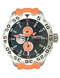 Nautica Men's N15565G BFD 100 Multifunction Black Dial Watch