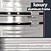 Coolife Luggage Aluminium Frame Suitcase 3 Piece Set with TSA Lock 100% PC (SILVER)