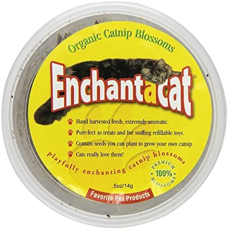 Enchantacat Organic Catnip Buds Container, 0.5-Ounce