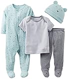 Carter's Baby Boys' 4 Piece Layette Set (Baby) - Blue