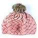 niceeshop(TM) Baby Infant Boy Girl Knit Beanie Crochet Rib Pom Pom Warm Hat/ Cap - Pink