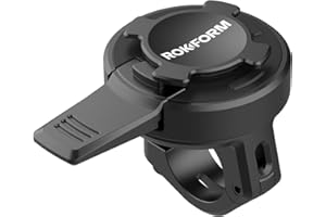 Rokform - Small Bar Mount, Scooter Mirror Mount, for 10mm - 16mm Handlebars, Designed Twist Lock iPhone, Galaxy, Pixel Cases or Universal Adapter (Black)