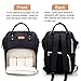 BOCCA Diaper Bag, with USB Charging Port, Muti-functional Waterproof Backpack, Large Capacity and Insulation Designed Organizer for Mom Travel (Black)
