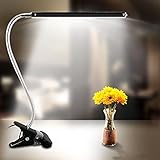 Topwell LED Eye-Care Clip Desk Lamp,Flexible Sturdy Gooseneck Desk Light,3 Modes Dimmable Table Lamp,6W,360°USB Light+a Adapter(Included),for Reading,Study,in College,Domitory,Bedroom