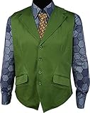 Men's Dark Knight Joker Vest Shirt Costume US Size