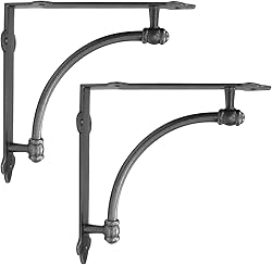 NACH Industrial Shelf Brackets 10 inch, Decorative