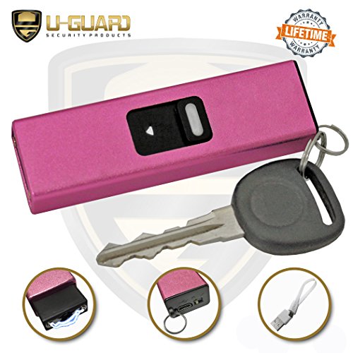 Mini Keychain Taser Slider Stun Gun Pepper Spray Self Defense Kit