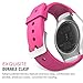 Gear S2 Watch Band, MoKo Soft Silicone Replacement Sport Band for Samsung Gear S2 (SM-R720 / SM-R730 ONLY) Smart Watch, NOT FIT S2 Classic (SM-R732 & SM-R735), NOT FIT Gear Fit2 Watch, Barbie PINK