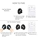 True Wireless Bluetooth Earbuds for Business and Music Sharing, Mykit In-Ear Earphones Super Stereo Noise Cancelling Mic Comfortable for iPhone 7 Plus Samsung Galaxy S7 iPad Android IOS (Black)