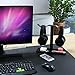 Headphone Stand, MOCREO Acrylic Dual Balance Headset Stand Gaming Headphone Holder/Mount/Hanger, Desktop Headset Holder/Mount/Hanger, Extra Thickthumb 2
