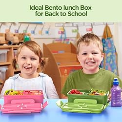 Jelife Bento Box Kids Lunch Box - Large Bento-Style