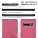 Galaxy S10+ Plus Wallet Case, TUCCH S10 Plus Case, PU Leather RFID Blocking Flip Case with Card Slot, Stand Holder Slim Book Cover Compatible with Galaxy S10 Plus (6.4 inch 2019) - Hot Pink