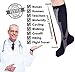 Graduated Compression Socks Women Men 20-30mmHg Knee High Plus Size Wide Calf for Nurse, Pregnancy, Flight, Travel, Running, Nursing,Medical,Athletic, Diabetic