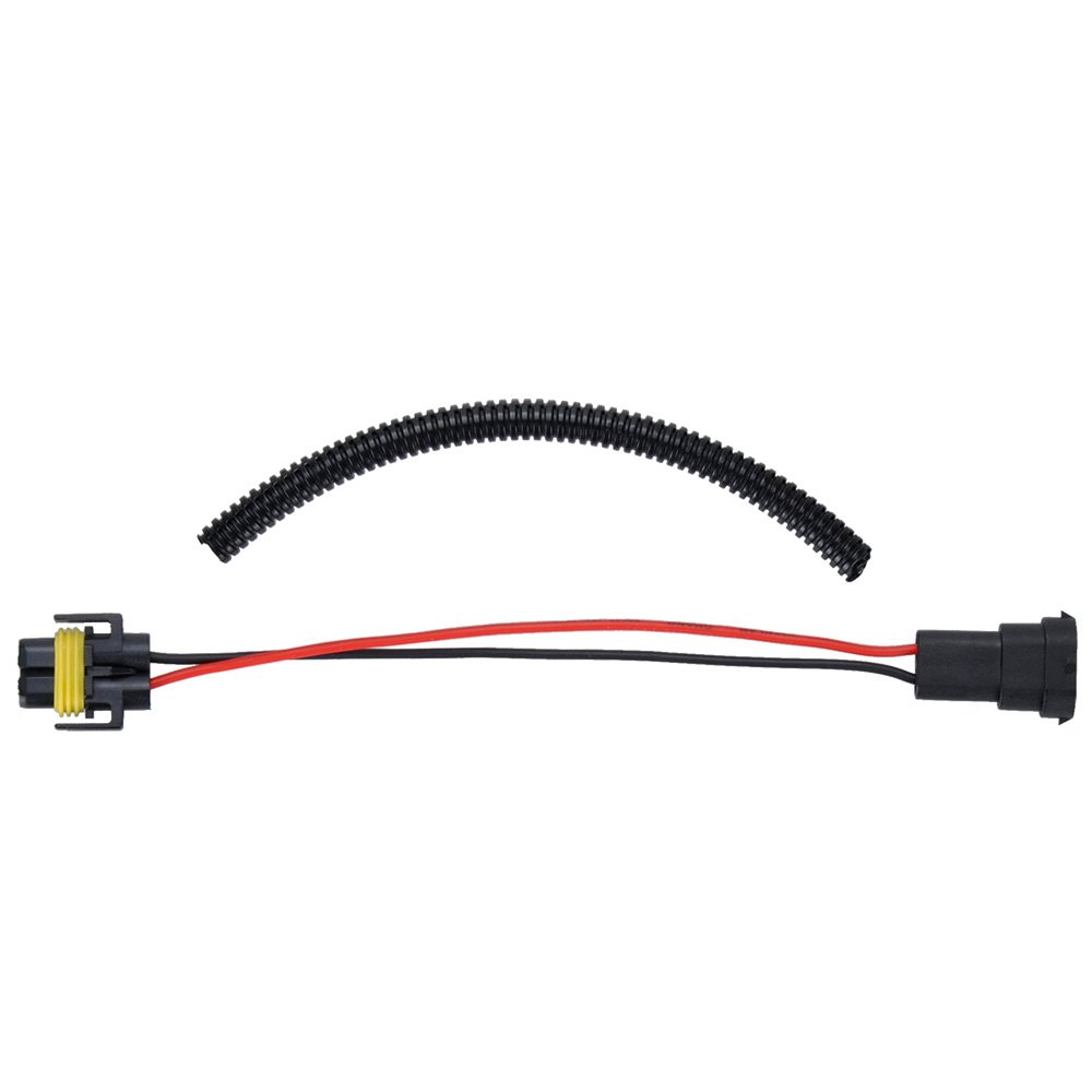 MUYI 2Pcs H11 H8 Extension Wiring Harness Male and Female Connector Pigtail Socket Adapter for Headlight Fog Light