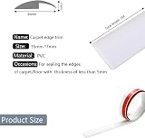 Zayejod 2M White Carpet Edge Strip Self Adhesive PVC Laminate Floor Threshold view 2