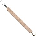 DMI Dressing Stick, Button Hook and Zipper Pull, Durable Wood Handle, Dressing Aid for Limited Mobility