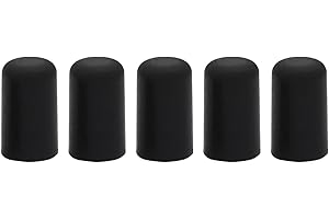 5Pcs Cello Endpin Tip Protector, Portable Cello Rubber Endpin Tip Protector Black for