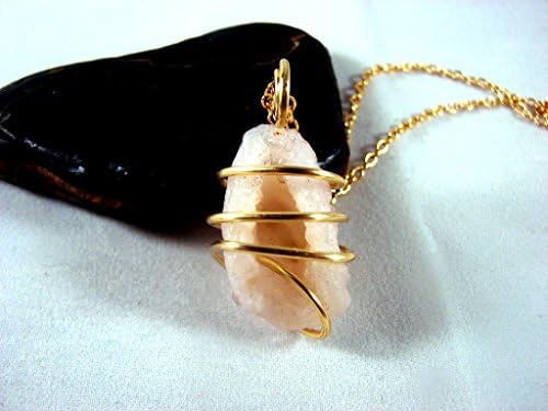 Brotherhood Chalcedony Desert Rose Pendant Merlins Gold Tribal Energy Healing #2