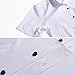 Bamboo Fiber Mens Short Sleeve Dress Shirts Slim Fit Solid Casual Button Down Shirts for Men