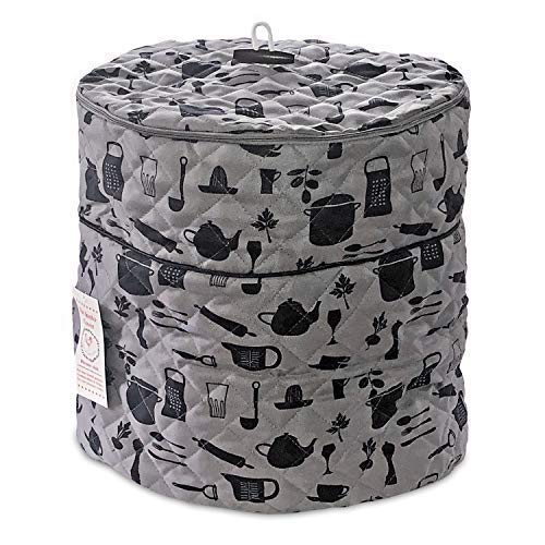 Pressure Cooker Cover - Custom Made Accessories - Fits 6.5 QT and 8 Qt. For Use With Ninja Foodi (Gray and Black - 6.5Qt. and 8 Qt) PATENT PENDING CUSTOM DESIGN - Thumbnail 5