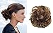 HI GIRL Synthetic Scrunchy Bun Updo Hair Piece Hair Ponytail Wavy Messy Donut Chignon Hair Extensions #6A