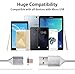 Digital Ant Gen3 Magnetic Charging and Data Sync Cable, Magnetic USB Cable, Compatible for Android Devices with Micro-USB (Silver 3Pack, 5ft)