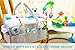 Baby Diaper Caddy - Nursery Storage Tote - Large Portable Car Travel Bag - Cute Girl Boy Infant Gift Basket - Changing Table Organizer Bin - Newborn Registry Must Have