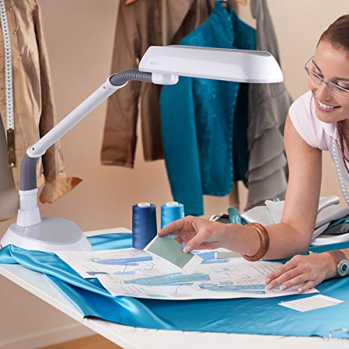 OttLite 18 Watt FlexArm Plus Table and Clamp Lamp Pivoting Head