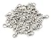 100 Silver Plated Lobster Claw Clasps 2Sizes 50(12x6) 50(10x5) Jewelry Findings Lead & Nickel Free