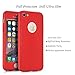 iPhone 5 Case, MCUK Full Body Coverage Ultra-Thin Hard Hybrid Plastic with [Slim Screen Protector] Protective Case Cover & Skin for Apple iPhone 5 (Red)