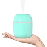 Portable Small Humidifier, USB Personal Desktop Humidifier for Car, Office Room, Bedroom, Auto Shut-Off, 2 Mist Modes, Super 