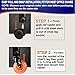 Iserlohn Office Chair Caster Wheels (5 Pack) Rollerblade Style Replacement Rubber Wheel, Heavy Duty Safe for Most Floor,Easy Installation, Orange
