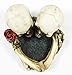 Ebros Love Never Dies Skeleton Ashtray Resin Figurine 4.5