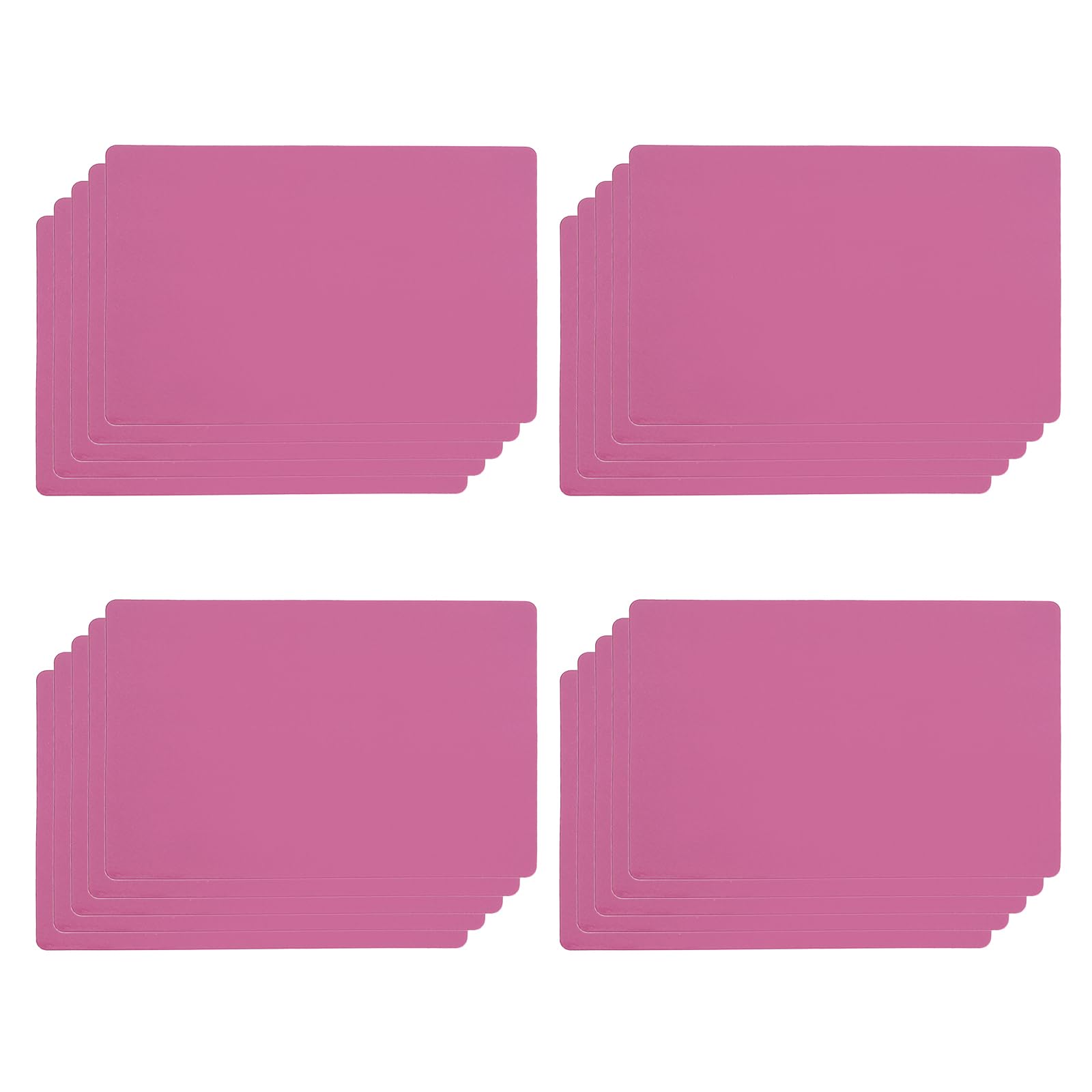 PATIKIL Magnetic Name Tag 4.72x3.15Inch, 20 Pcs Dry Erase Magnet Labels Waterproof Reusable Strips for Classroom Office Refrigerator Home whiteboard, Pink