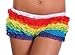 Arsimus Women's Ruffled Rhumba Booty Shortes Panties Sexy Rave Gay Pride