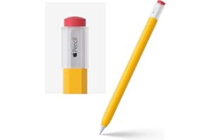 ELETIUO Silicone Case Compatible with Apple Pencil 2nd Generaion Cover,Protective Holder Grip Sleeve with Cap Accessories Compatible with iPad Pro 11 12.9 inch,Yellow