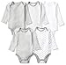 Moon and Back Baby Set of 5 Organic Long-Sleeve Bodysuits