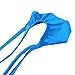 ACSUSS Men's Grape Smugglers Micro Pouch Thongs V-String Bikini Briefs Underwear Blue Medium(Waist 33.0-55.0