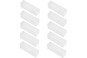 ULTECHNOVO 10pcs Glass Cuvettes 10mm Path Length for Laboratory Analysis Reusable Rectangular Sample Cells Lid for Spectropho