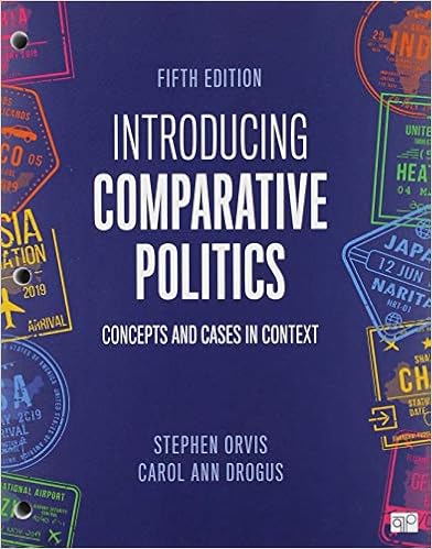 Introducing Comparative Politics Concepts And Cases In Context Orvis Stephen Walter Drogus Carol Ann 9781544374406 Amazon Com Books