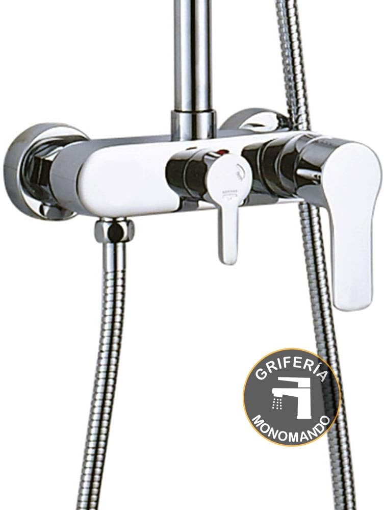 Kibath CAN/VER Mixer tap Compatible with The vast Majority of Shower Columns, Built-in Diverter to Switch from Shower to Spray, Genuine - Image 3