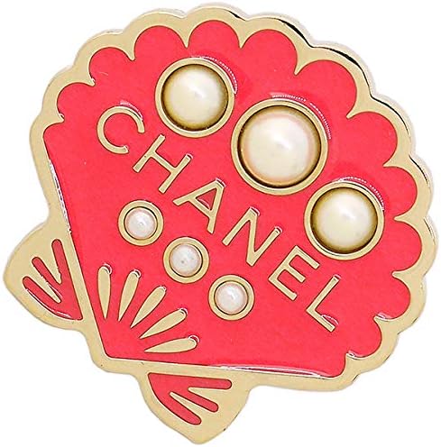 Amazon アウトレット品 シャネル ブローチ 貝殻 シェルモチーフ Gp フェイクパール ゴールドメッキ ピンク 17年クルーズコレクション 6422 並行輸入品 ブローチ 通販