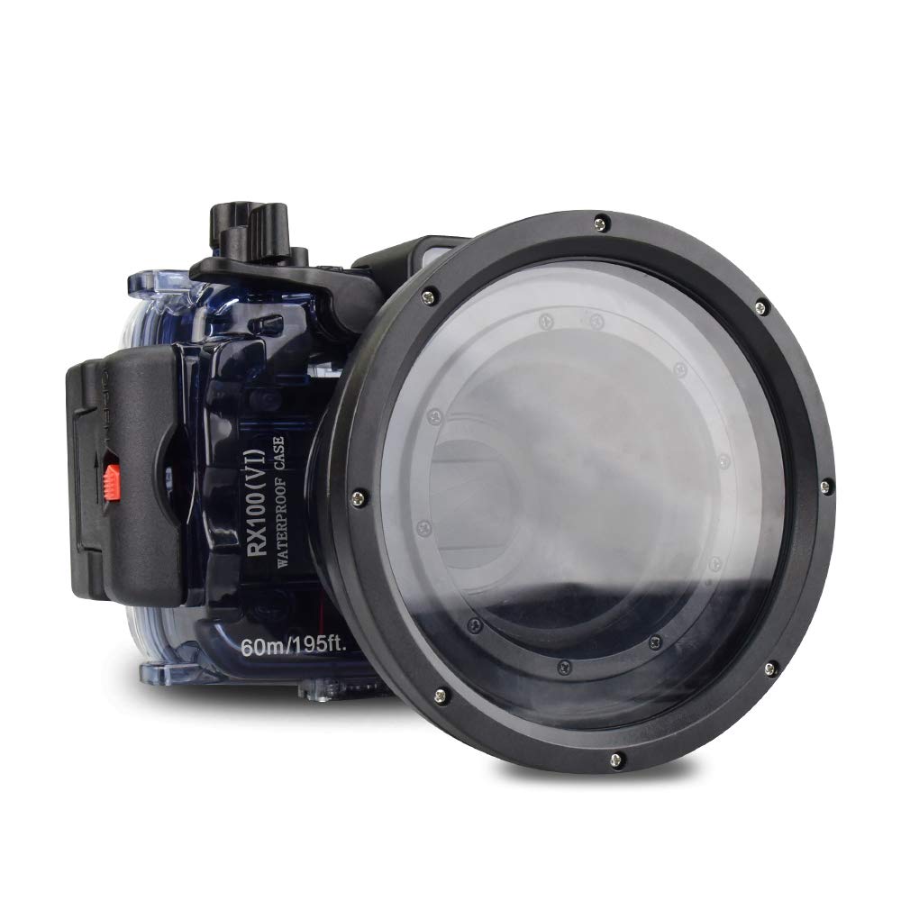 Sea frogs for RX100 VI 60m/195ft Sea frogs Underwater Camera Housing